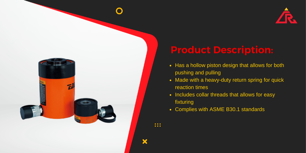 Eagle Pro Hydraulic Tool ESH Series – Single Acting, Hollow Piston from Compresstech