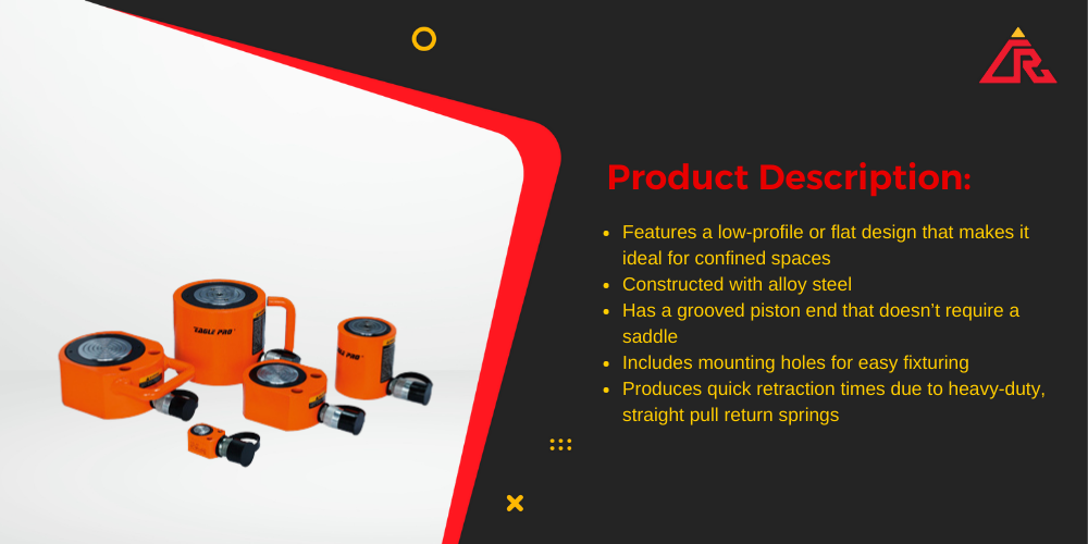 Eagle Pro Hydraulic Tool ESL Series – Low Profile, Pancake Style from Compresstech