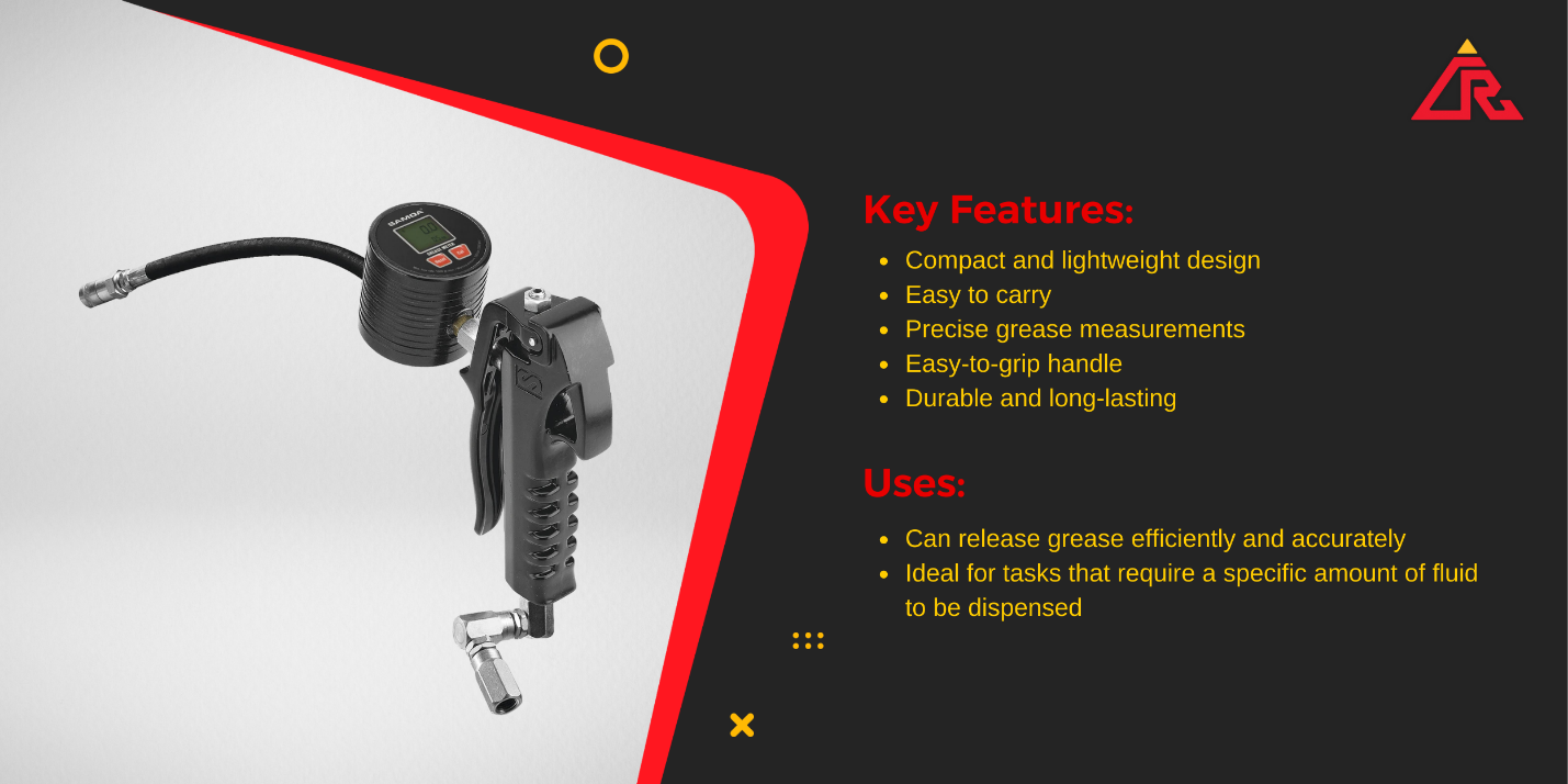 Grease Gun With Meter from Compresstech